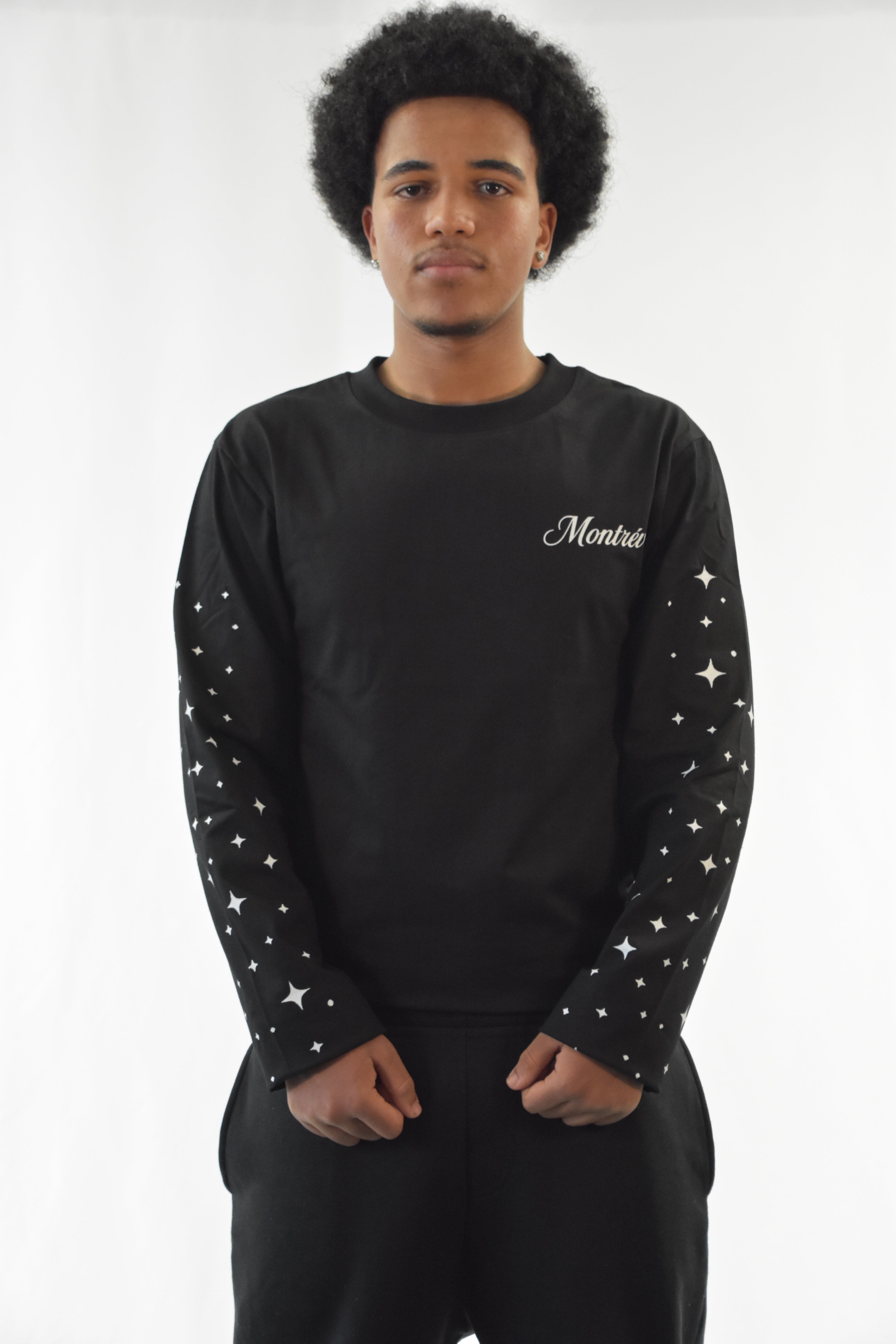 MONTRÉVÉ LONGSLEEVE | BLACK | STARS