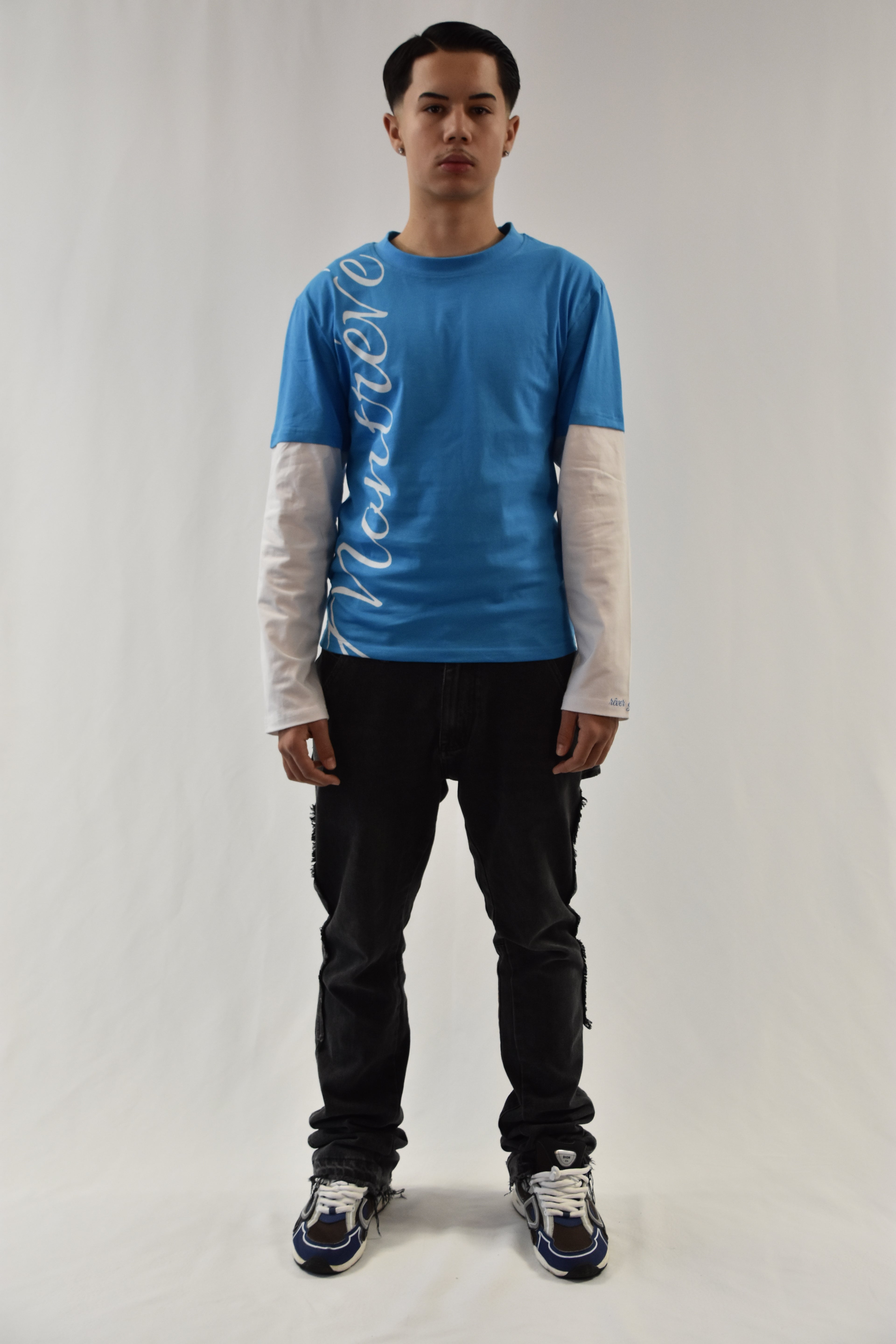 MONTRÉVÉ LONGSLEEVE | BLUE-WHITE